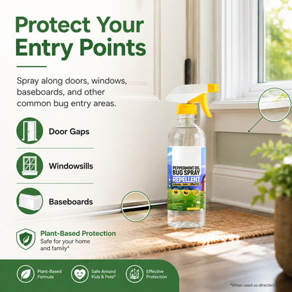 Powerful Peppermint Oil Spray That Protects Your Home, Safe for Kids & Pets