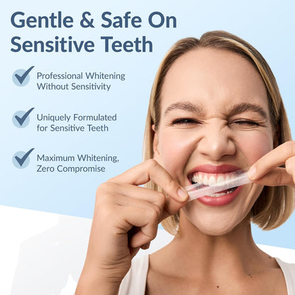 Professional Teeth Whitening Strips - Pack of 42 Strip Safe for Enamel - Non Sensitive Teeth Whitening