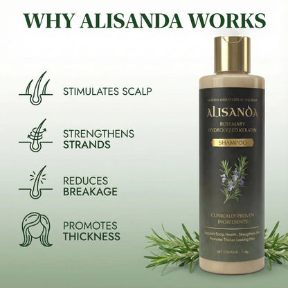 🔥LAST DAY 70% OFF🔥Alisanda® Rosemary Shampoo – Now Upgraded for Superior Hair Growth!